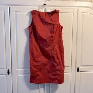 Brooks Brothers Red Stretch Mini Sheath Dress